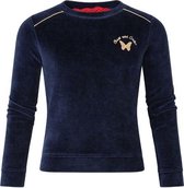 Chaos and order velours sweater blauw maat 98/104