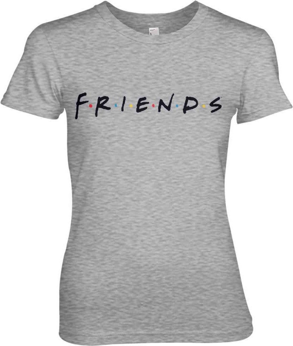 Friends Dames Tshirt -M- Logo Grijs