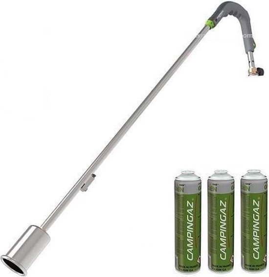 Green Camp Onkruidbrander – Makkelijk Onkruid Wegbranden Met Gaspatronen, Traploos Instelbaar & Piëzo-ontsteking