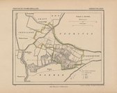 Historische kaart, plattegrond van gemeente Jisp in Noord Holland uit 1867 door Kuyper van Kaartcadeau.com