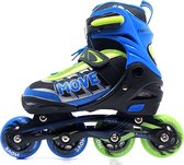 MOVE Fast boy - Inline skates voor kind - Blauw - Maat 38-41 - Verstelbaar - Cadeau - Skeelers