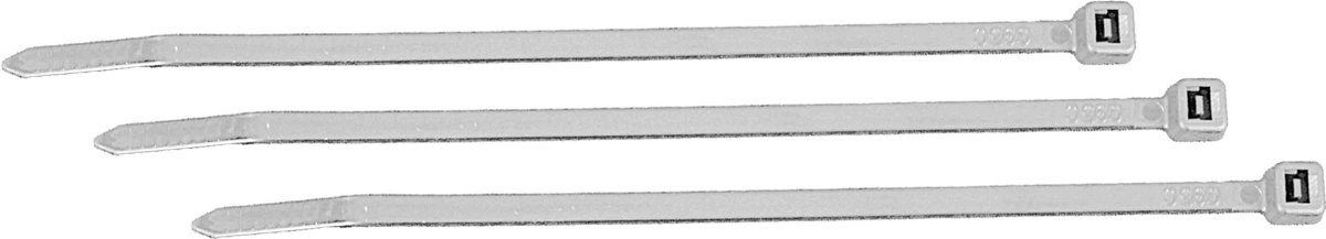 100 stuks - Kabelbinders - wit - 430x9mm - tiewraps