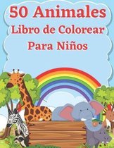 50 Animales Libro de Colorear Para Ninos