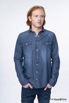 overhemd Snap Dark wash denim (MU10-0104-1)