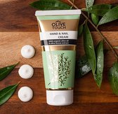 Olive Touch Hand & Nail Cream - Natuurlijke handcrème met biologische olijfolie en olijfbladexract - Verfrissende anti-aging hand- en nagelcrème met olijfbladextract