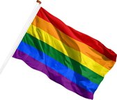 Drapeau arc-en-ciel (drapeau de Pride - drapeau LGBT - drapeau gay) - 90x150cm