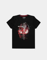 Marvel SpiderMan Heren Tshirt -M- Miles Morales - Spider Head Zwart