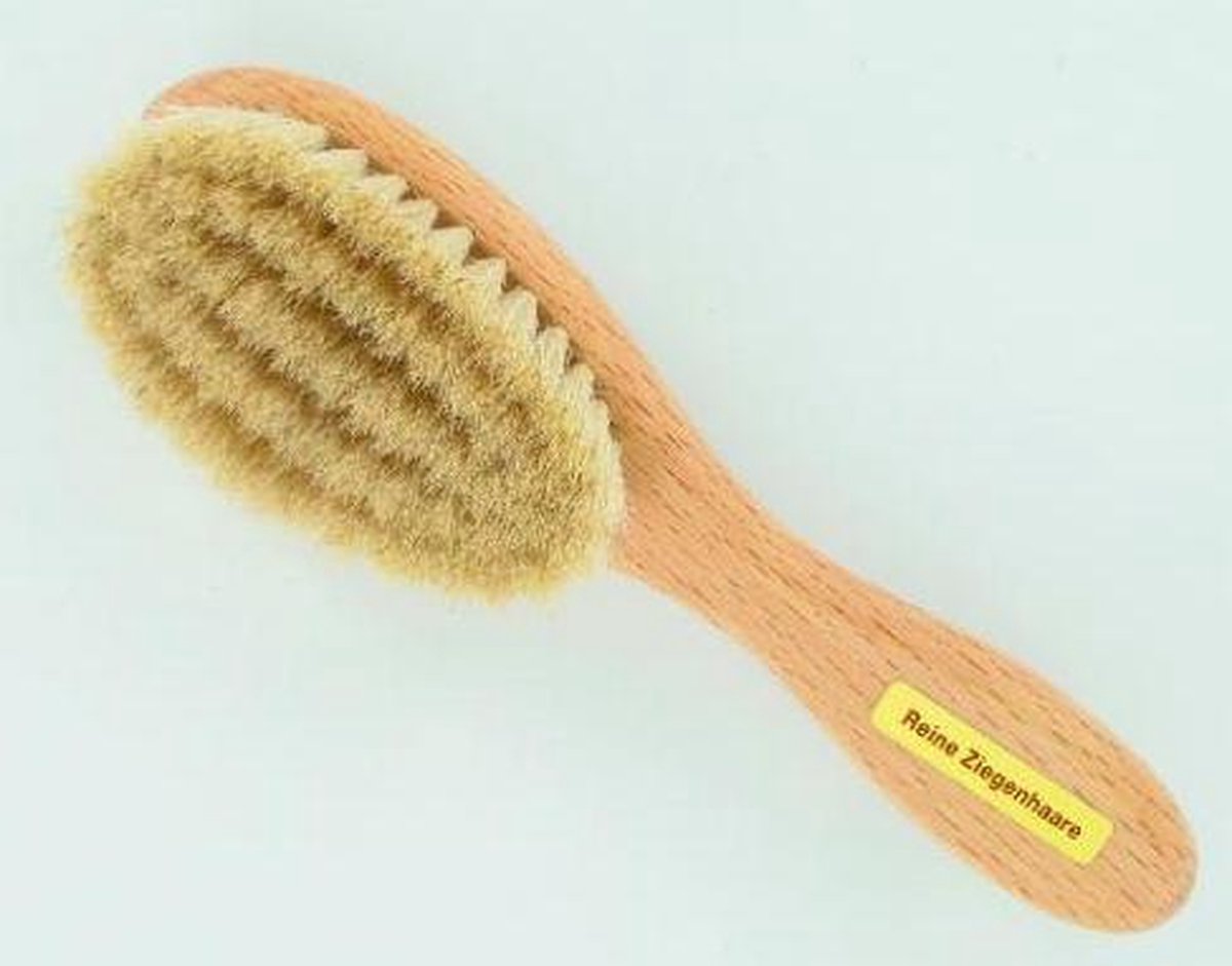 Haarborstel baby geitenhaar beukenhout (1st)