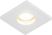 QAZQA doku - Moderne Inbouwspot voor badkamer - 1 lichts - L 85 mm - Wit -