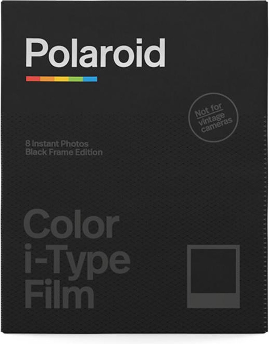 Polaroid Color i-Type Film Black Frame - 1x8 stuks | bol.com
