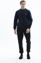 SCR. Lelyan - Warme Heren Sweater - Trui met steekzakken - Donkerblauw - Maat XL