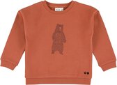 Trixie Longsleeve Brave Bear Junior Katoen Bruin Maat 128