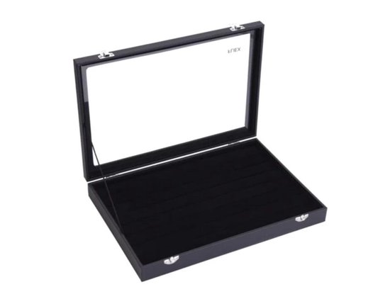 Juwelendoos Sieraden Organizer Multi-Layer Houten Sieraden Doos Houten Sieraden Doos Met Slot Retro Flanellen Armband Make-up Organizer (Color : B, Size : 29 * 19 * 17.5cm