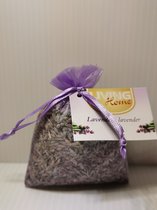 SET VAN 2 geurzakjes natuurlijke lavendel in paars organzatasje  jean products voor in kasten of onder hoofdkussen