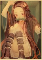 Kimetsu No Yayba Demon Slayer Nezuko Anime Vintage Poster 42x30cm