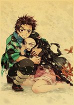 Kimetsu No Yayba Demon Slayer Nezuko in the Snow Anime Vintage Poster 42x30cm