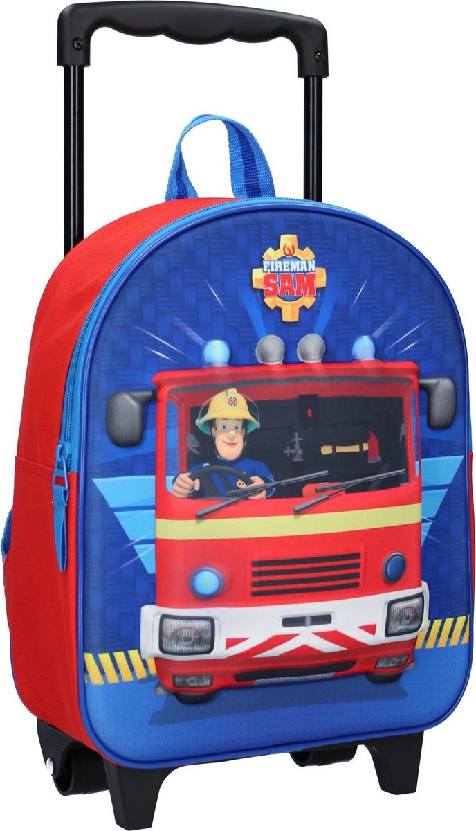 Brandweerman Sam On Duty Rugzaktrolley - 9,3 l - Rood