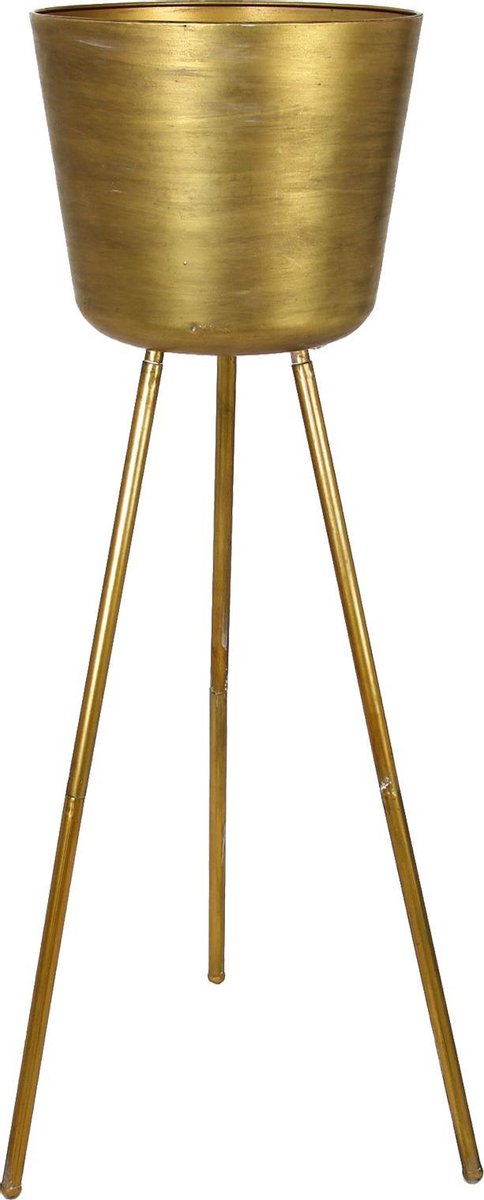 Wants&Needs Bloempot Metaal Goud 32.5 X 32.5 X 106.5