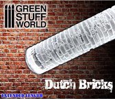 GreenStuffWorld Rolling Pin Dutch bricks
