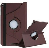 P.C.K. Hoesje/Boekhoesje/Bookcover/Bookcase/Book draaibaar bruin geschikt voor Samsung Galaxy Tab A7 2020 10.4 Inch (T500/T505) MET PEN EN GLASFOLIE