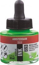 Amsterdam Acrylic Inkt Fles 30 ml Reflexgroen 672