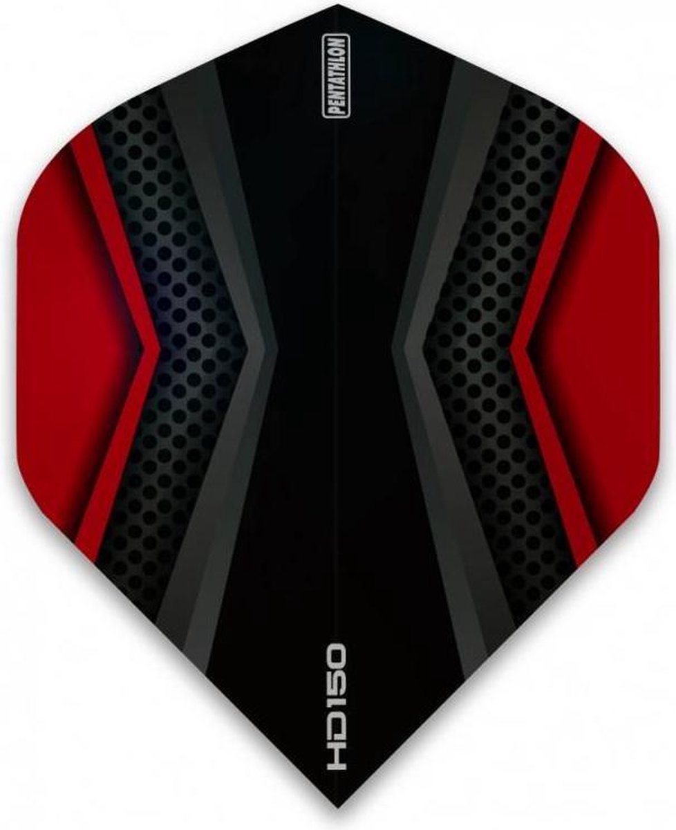 Pentathlon HD150 Black-Red - Dart Flights