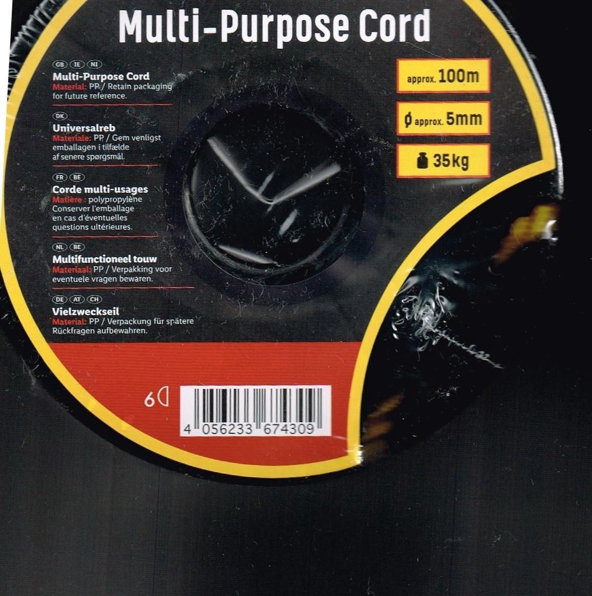 mm/ multi- ca dikte multifunctioneel... ca purpose cord kg/ max draaggewicht 100m/ 35 5