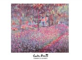 Poster - Monet Garden At Giverny - 80 X 60 Cm - Multicolor