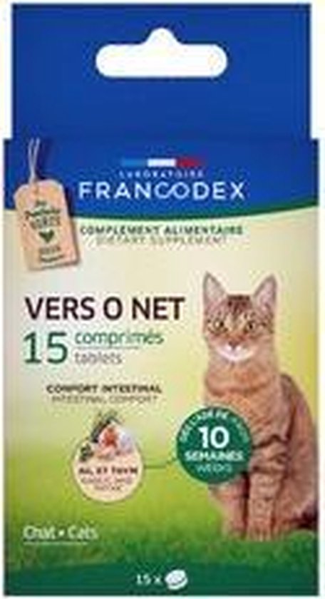 Foto: Francodex vers o net tabletten kat 15 stuks