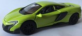 McLaren 675LT 2015 WELLY 43757 1:34 - 1:39 metal collection groen