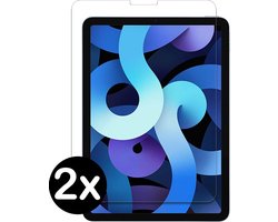 Screenprotector - 2 Stuks - Geschikt voor Apple iPad Air 4 (2020) - 10.9 inch - 4e Generatie - Extra Sterk - Beschermglas - Gehard Glas - Tempered Glass - Screen Protector