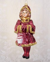 Christel Dauwe Collection : kerstdecoratie :  Nostalgisch meisje - Rood