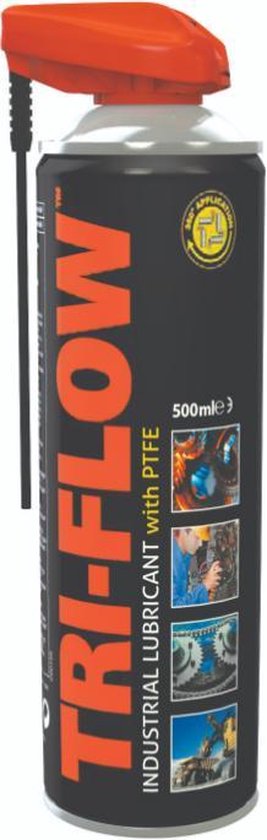 Tri-Flow smeermiddel met PTFE - 500ml met dubbele sproeikop