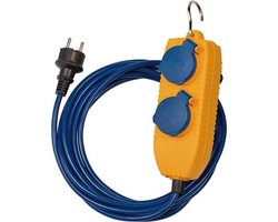 Verlengsnoer IP54 met Powerblock 5m blauw AT-N05V3V3-F 3G1,5