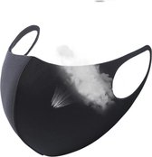 3x FASHION Mondkapje - ZWART - Mondmasker - Wasbaar - Mondkapjes - Black - Facemask - Mouth mask - Herbruikbaar - Adembescherming - Mannen, Vrouwen en Kinderen - Bescherming Openba