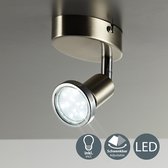 B.K.Licht - Wandspot - wandlamp - plafondspots met 1 lichtpunt - draaibar - met GU10 fitting  - spotjes - incl. GU10 - 3.000K - 250Lm - 3W