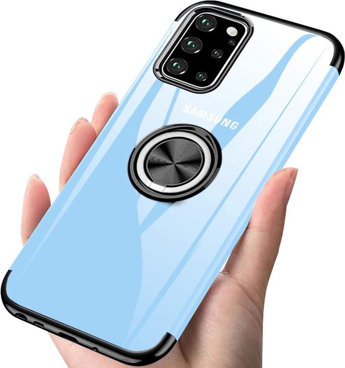 Ring telefoon houder - Back Cover Geschikt voor: Samsung Galaxy S20 Plus - hoesje