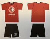 Feyenoord Shortama - Pyjama met Korte Mouwen en Pijpen - Maat 152/158