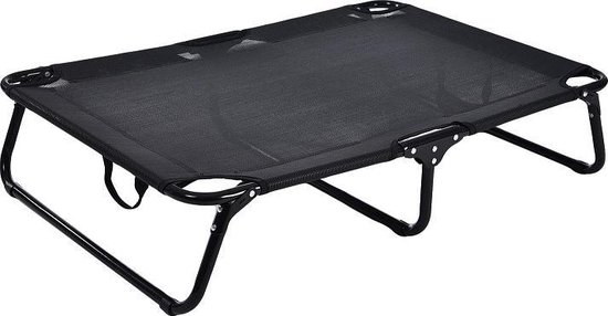 Foto: Topmast stretcher hondenstretcher dierenbed outdoor 107 x 61 cm zwart