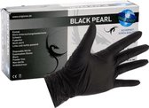 Unigloves Nitril BLACK Pearl / NOIR, taille XS. Meilleure qualité: CE2777 / EN374 / EN455. Gants en Nitril noir pour tous les traitements! Pour une hygiène absolue