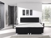 Complete boxspring- 200x220 cm - bed - Zwart - Dreamhouse Eddy - 1 groot matras