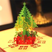 Popupkaarten - Kerstkaart Kerstboom Merry Christmas pop-up wenskaart - Voordeelpakket