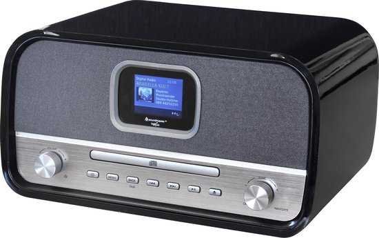 Soundmaster NMCDAB990BLA Stereo DAB+ radio, speler, en USB, zwart | bol.com