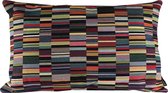 Sierkussen - Dark Short Stripes - Multicolor - 60 Cm X 40 Cm