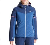 Dare 2b Wintersportjas - Maat S  - Vrouwen - donkerblauw/navy/rood/wit