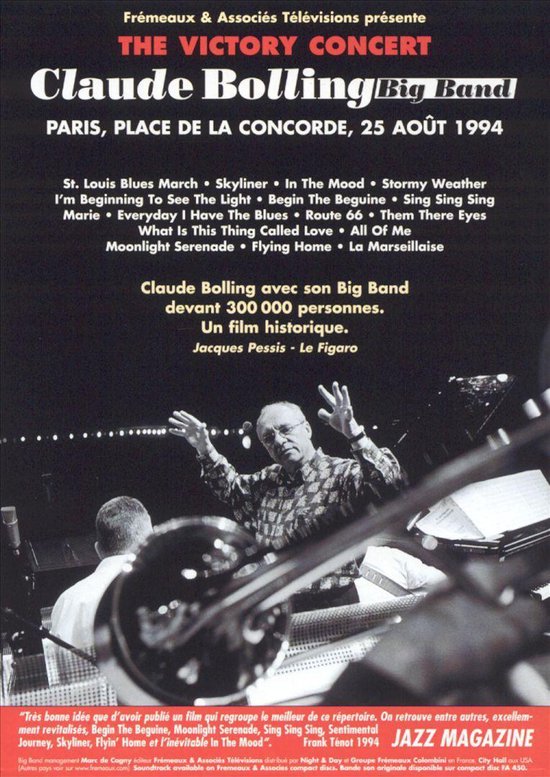 Cover van de film 'Claude Big Band Bolling - The Victory Concert 1994'