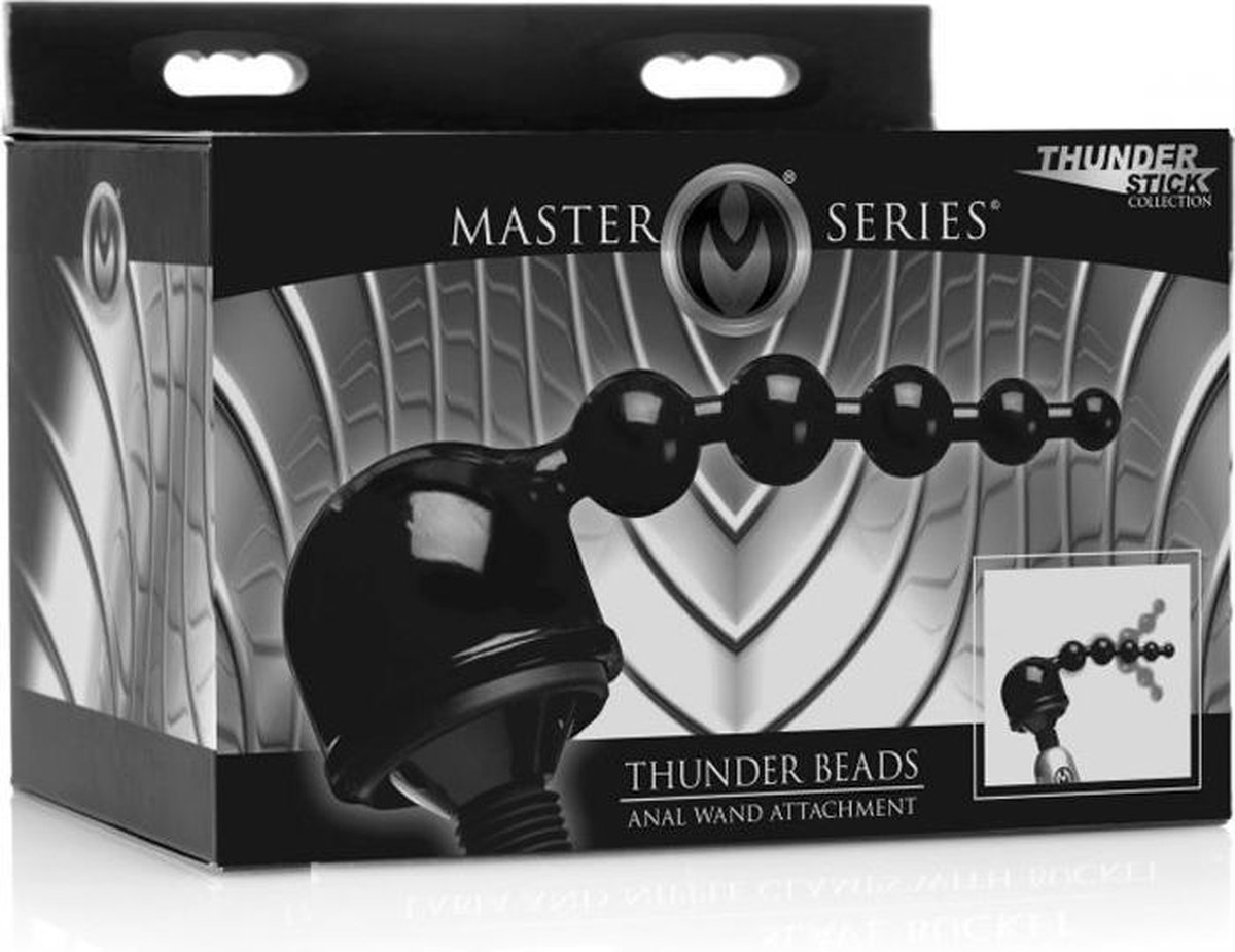 Thunder Beads Anal Wand Attachment Black