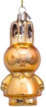 Ornament glass Nijntje/Miffy allover shiny gold H11cm w/box