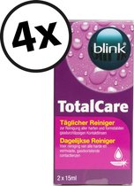 Blink TotalCare Cleaner 4 x 30 ml - paquet de réduction pour la solution pour lentilles
