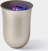 LEXON OBLIO - Draadloos QI-oplaadstation met ingebouwde UV-sanitizer | UV-ontsmettende smartphone-oplader